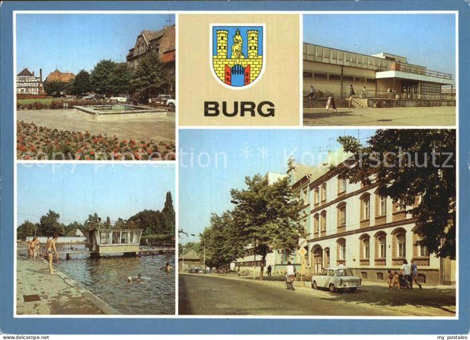 Oelsnitz Vogtland Burg Rolandplatz Freibad Leninstrasse