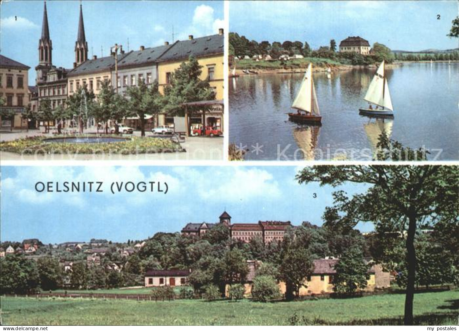Oelsnitz Vogtland Kirche Segelpartie Schloss
