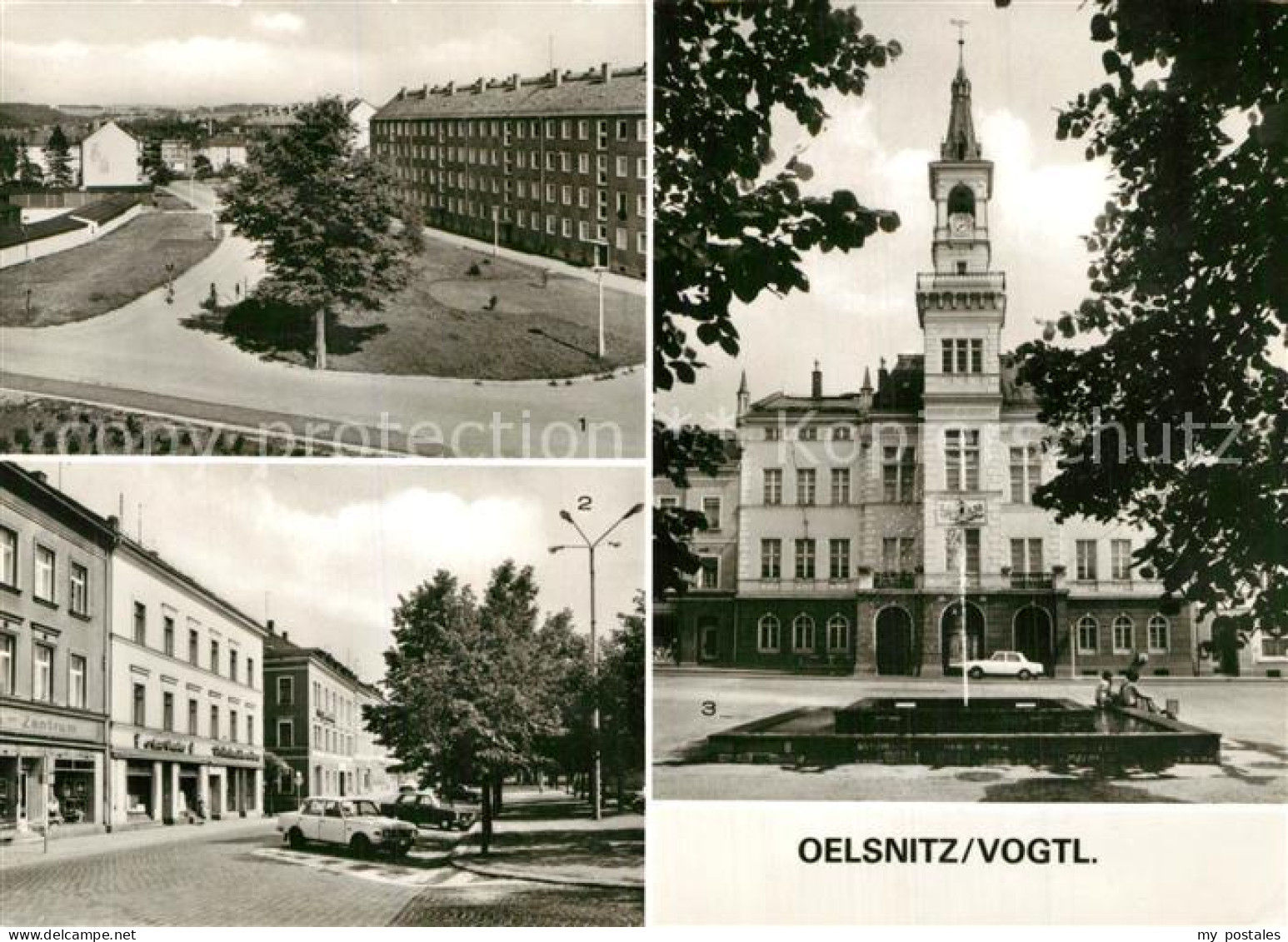 Oelsnitz Vogtland Neubauten Ernst Thaelmann Platz Rathaus