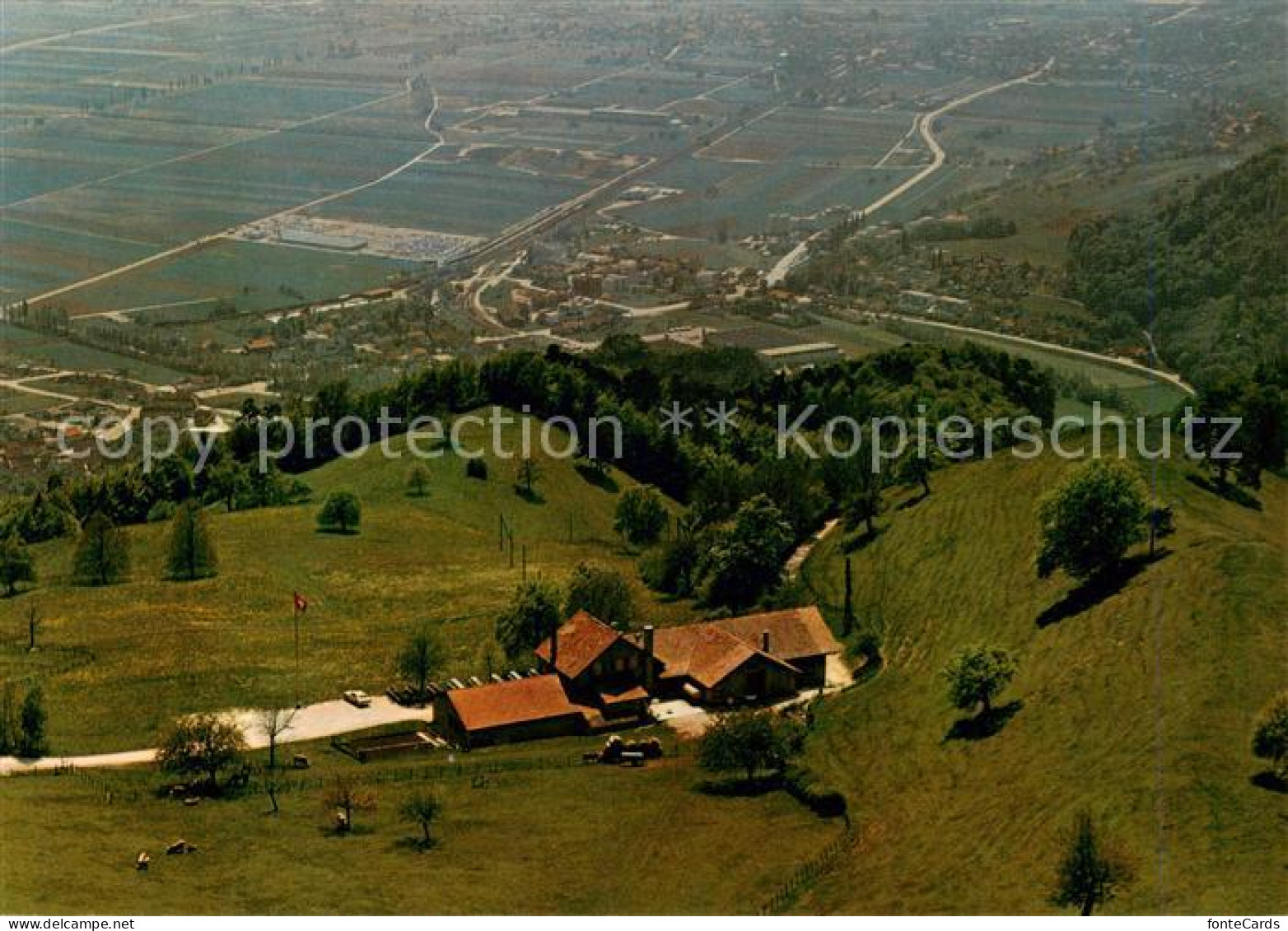 Oensingen Bergrestaurant Roggen Fliegeraufnahme