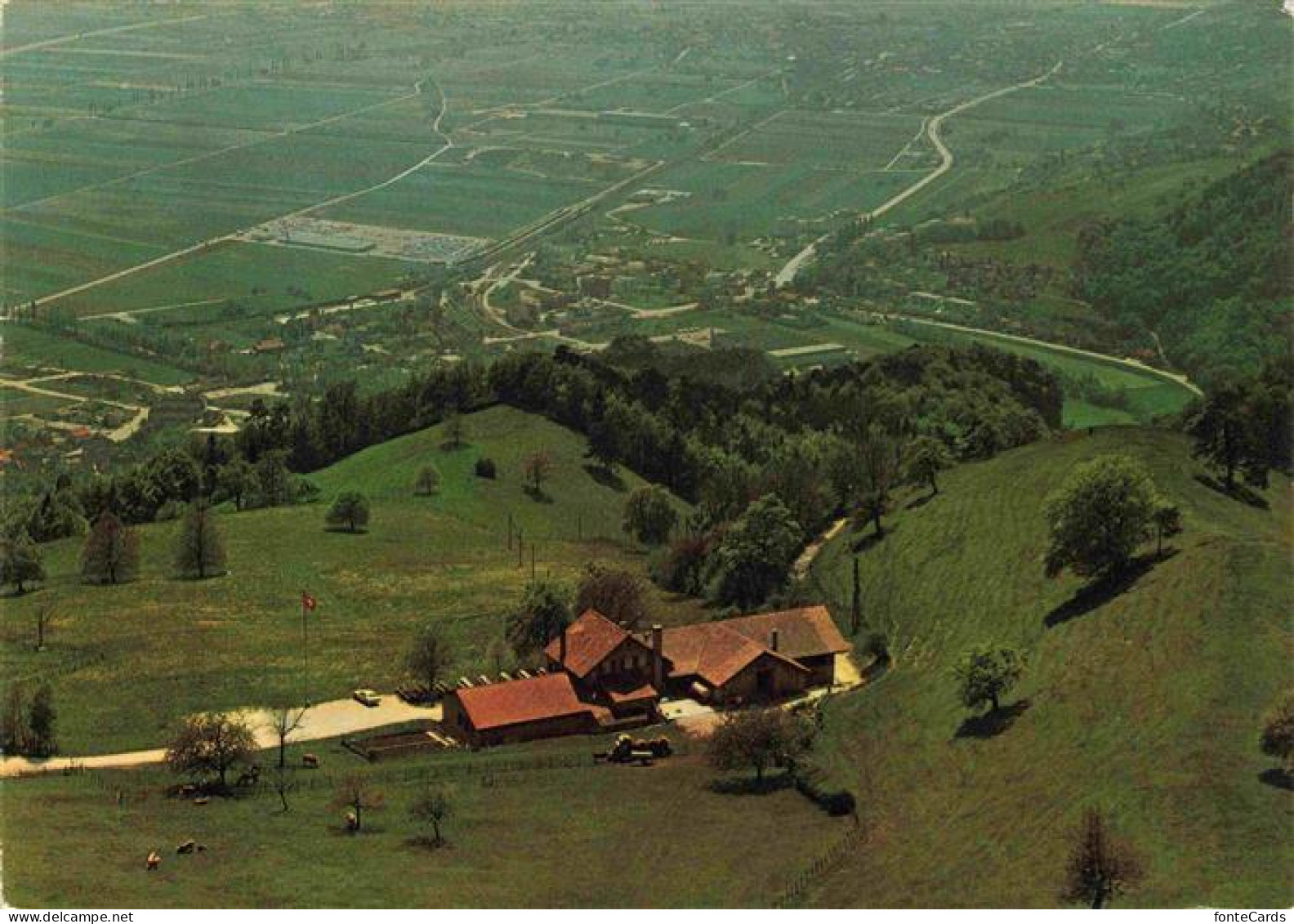 Oensingen Buergerhaus Bergrestaurant Roggen Fliegeraufnahme