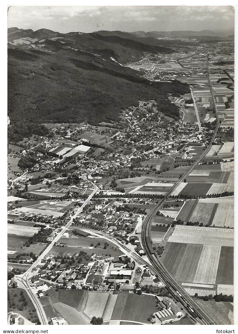 Oensingen Switzerland, Old PC, Aerial View, Gäu-Solothurn
