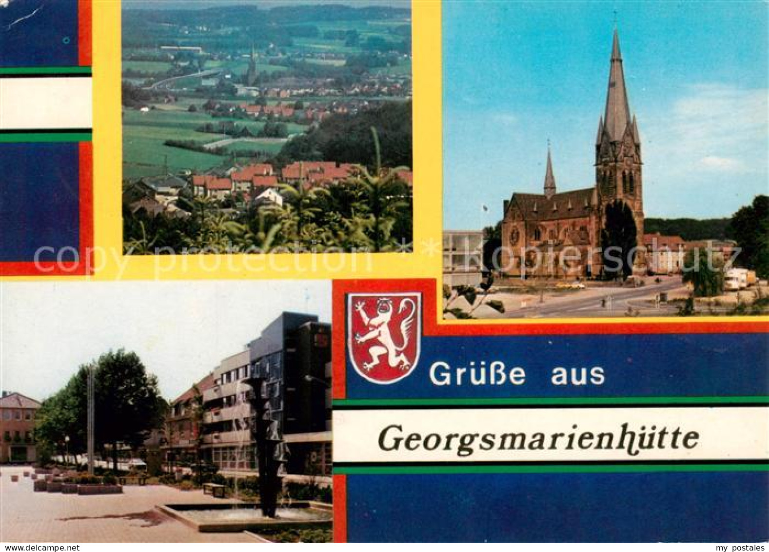 Oesede Ortsansicht Pfarrkirche Peter und Paul Marktplatz