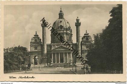 Wien - Karlskirche - Foto-AK - Verlag W. Kobald Wien