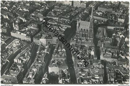 Wien - Fliegeraufnahme - Foto-AK - Verlag PAG Wien gel. 1957