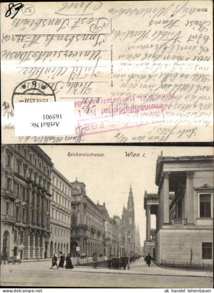 165901,Wien 1 Reichsratsstrasse m. Personen