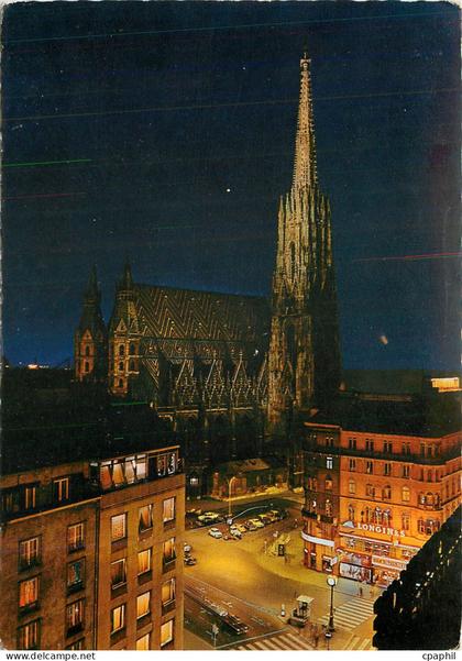 CPM Vienne Cathedrale de St Etienne illuminee