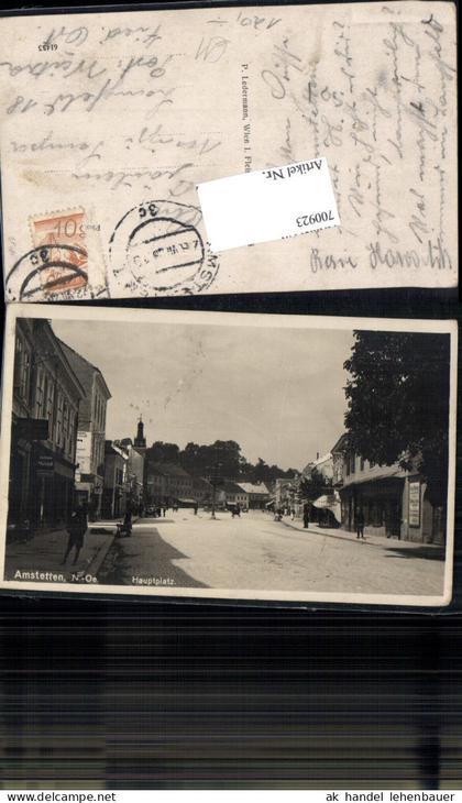 700923 Amstetten Hauptplatz Partie gel Langfeld Weitra