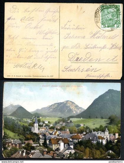 ANSICHTSKARTE AUSSEE #609 Bischofshofen - Dresden 1911