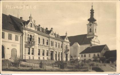 Photo CPA Pinkafeld im Burgenland, Teilansicht, Kirche