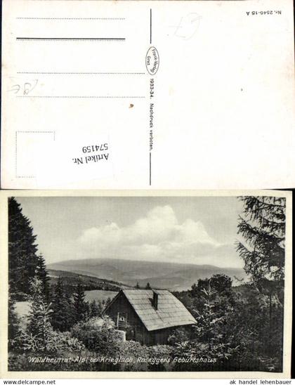 574159,Waldheimat Alpl bei Krieglach Rosegger Geburtshaus