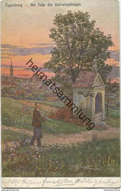 Eggenburg am Fuße des Kalvarienberges - Verlag F. Gamerith Eggenburg gel. 1912