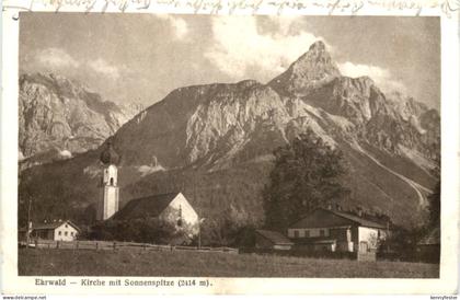 Ehrwald - Kirche mit Sonnenspitze