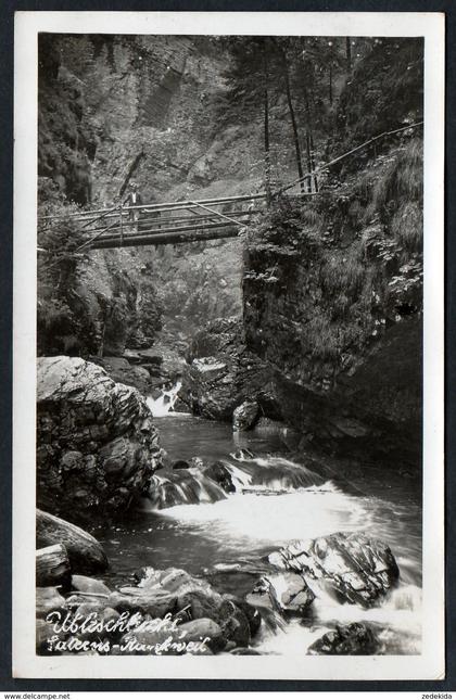 A1360 - alte Foto Ansichtskarte - üble Schlucht Rankweil - gel