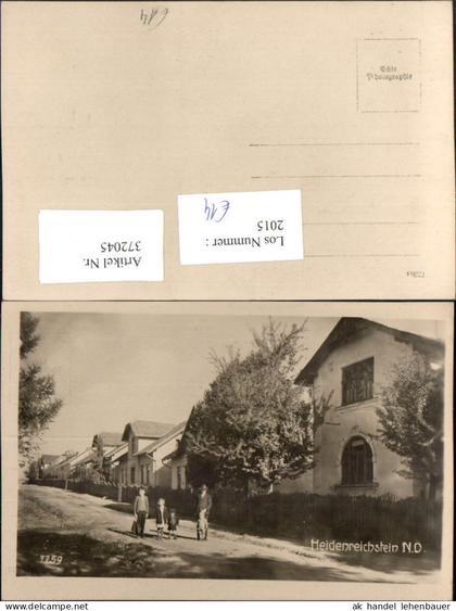 372045,Heidenreichstein seltene Straßenpartie Personen Kinder