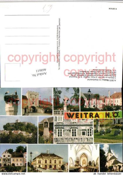 468611,Weitra Brauhof Störche Stadttor Rathausplatz Schloss Mehrbildkarte