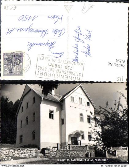 94894,Kurort St Radegund bei Graz Sonnhof Detailansicht