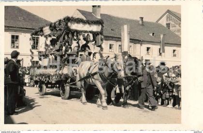 Grieskirchen - Puhringerplatz ? - Festzug - horse - photo - old postcard - Austria - unused