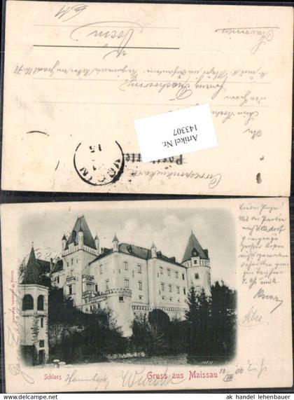 143307,Gruss aus Maissau Schloss um 1900
