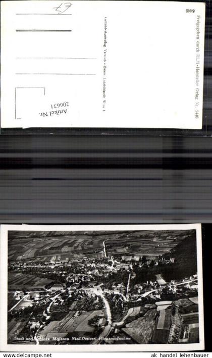 206631,Stadt u. Schloß Maissau Fliegeraufnahme