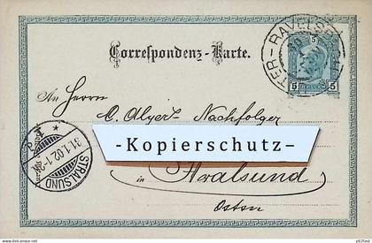 Johann Lederman in Ravelsbach b. Hollabrunn , 1902 , Stempel , Reklame / Werbung , Postkarte J. Wichmann Stralsund