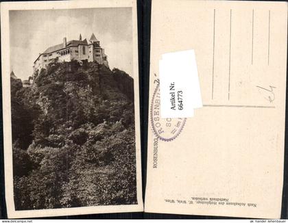 664773,Burg Rosenburg Rosenburg-Mold