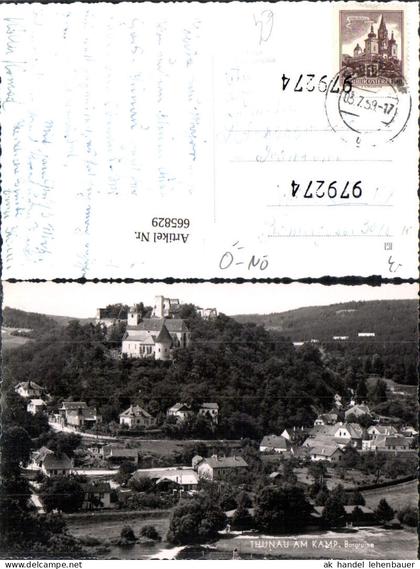 665829,Foto Ak Thunau a. Kamp Burgruine Gars am Kamp
