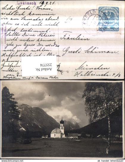 255774,Leutasch Kirche Bergkulisse
