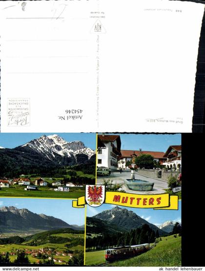 454246,Mutters Totale Brunnen Stubaitalbahn Mehrbildkarte