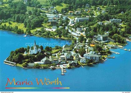 Maria Woerth Woerthersee Kaernten AT Maria-Woerth Halbinsel Pfarrkirche Winterki