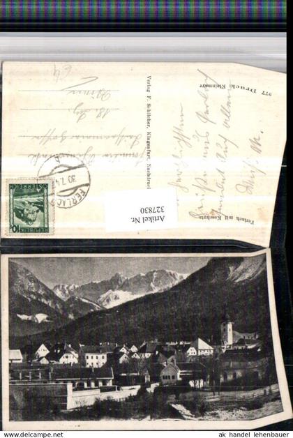 327830,Ferlach Totale m. Koschuta Bergkulisse