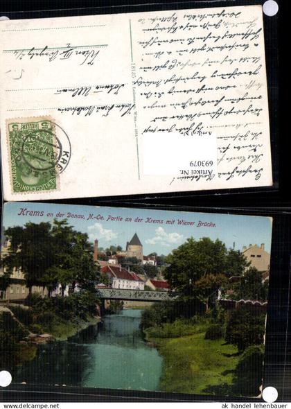 693079 Krems an der Donau Partie an der Krems Brücke