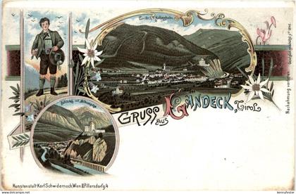 Gruss aus Landeck - Litho