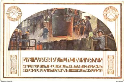 Leoben - Die Verarbeitung des Erzes - Litho