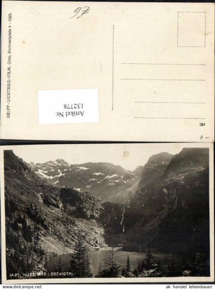 132778,Hüttensee im Seewigtal 1925 Gröbming Irdning
