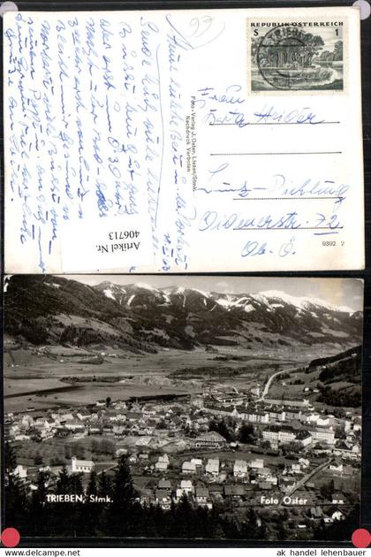 406713,Trieben Totale Bergkulisse pub Foto Oster