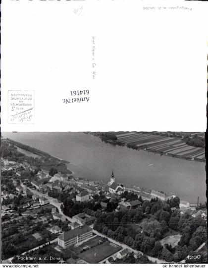 614161,tolle Fliegeraufnahme Pöchlarn an der Donau