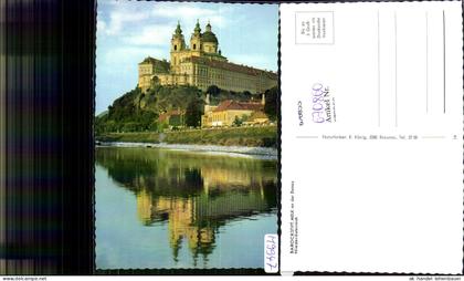 670860,Melk Stift Melk Benediktinerstift Wachau Totalansicht v. Donau
