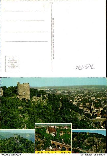 745170 Mehrbild AK Mödling b. Wien Ruine Mödling Klausen Schwarzer Turm