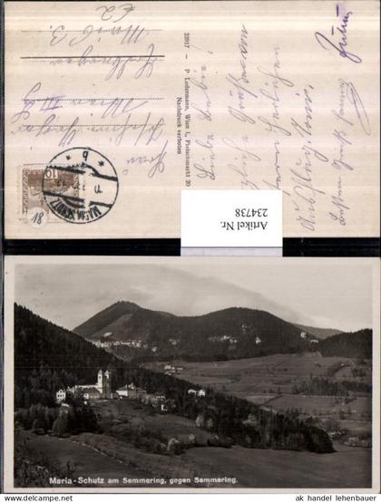 234738,Maria Schutz am Semmering Totale geg. Semmering