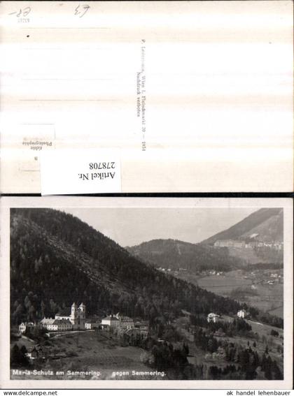 278708,Maria-Schutz am Semmering Totale geg. Semmering Hotel
