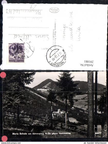 291881,Maria Schutz am Semmering Totale geg. Semmering