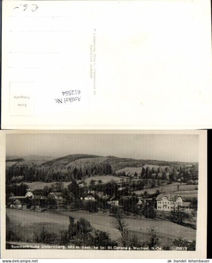 612564,Unternberg bei St. Corona am Wechsel Kirchberg am Wechsel um 1940