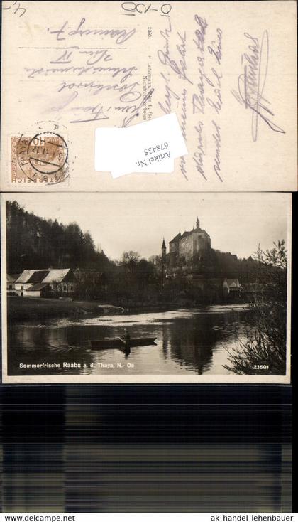 678435 Raabs an der Thaya Boot Burg
