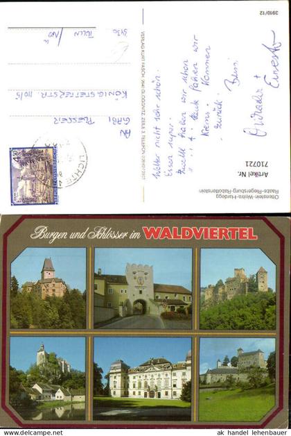 710721 Mehrbild AK Ottenstein Weitra Hardegg Raabs Riegersburg Rapottenstein