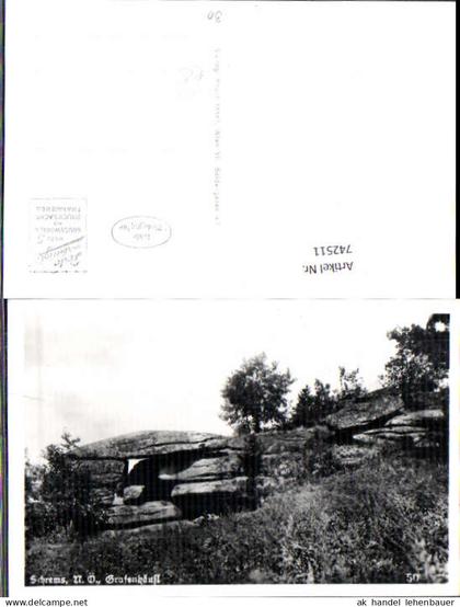 742511 Foto AK Schrems Grafenhäusl Steinformation