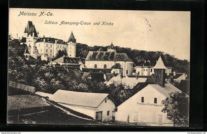AK Maissau, Schloss Abensperg-Traun und Kirche