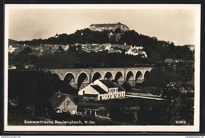 AK Neulengbach, Ortsansicht aus der Vogelschau