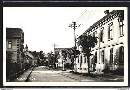 AK Schrems /N.-Oe., Josef Widystrasse im Sonnenschein