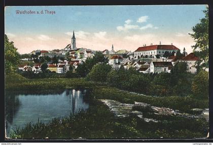 AK Waidhofen an der Thaya, Ortsansicht mit kirche